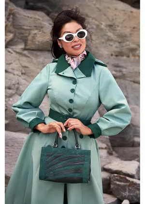 Miss Candyfloss Aude Waterafstotende 50's Swing Jas Mint