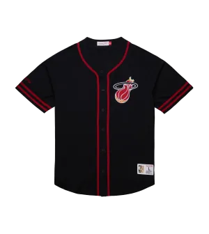 Mitchell & Ness Miami HEAT Button Down Tee