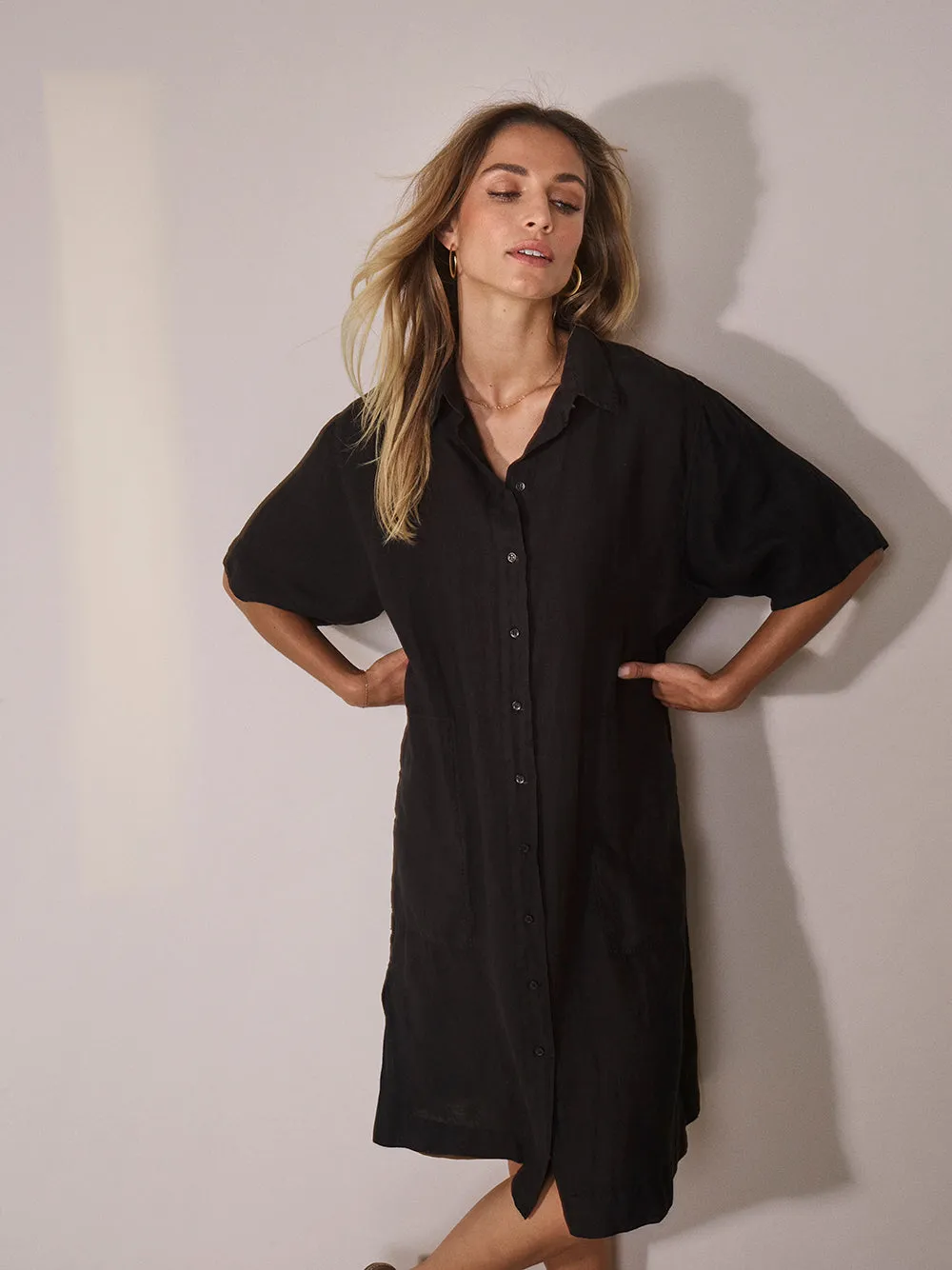 Mos Mosh Mal Linen Shirt Dress Mm144390