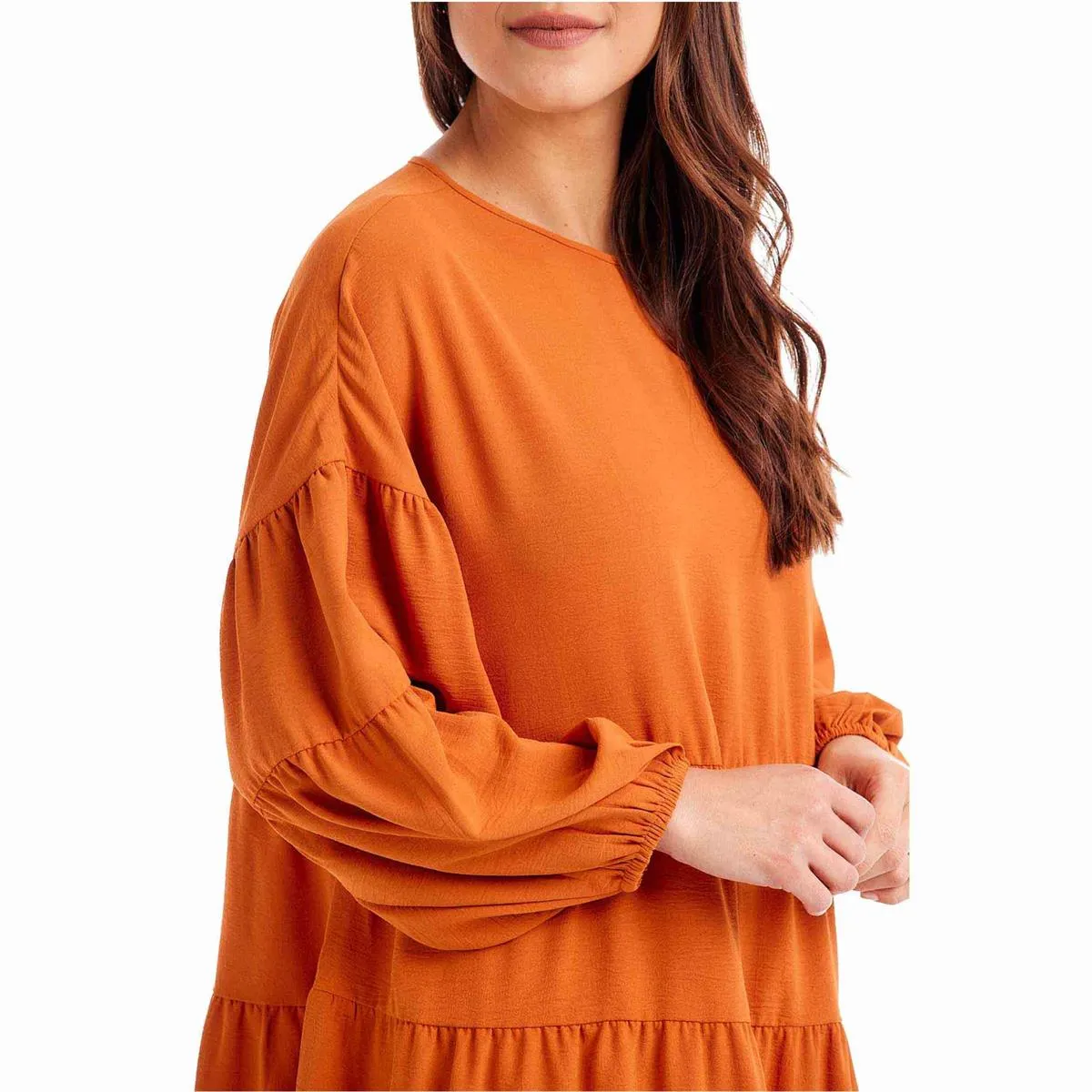 Mud Pie Dallas Tiered Dress - Rust
