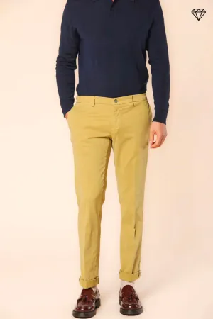 New York men's  chino pants in gabardine  stretch regular fit ①