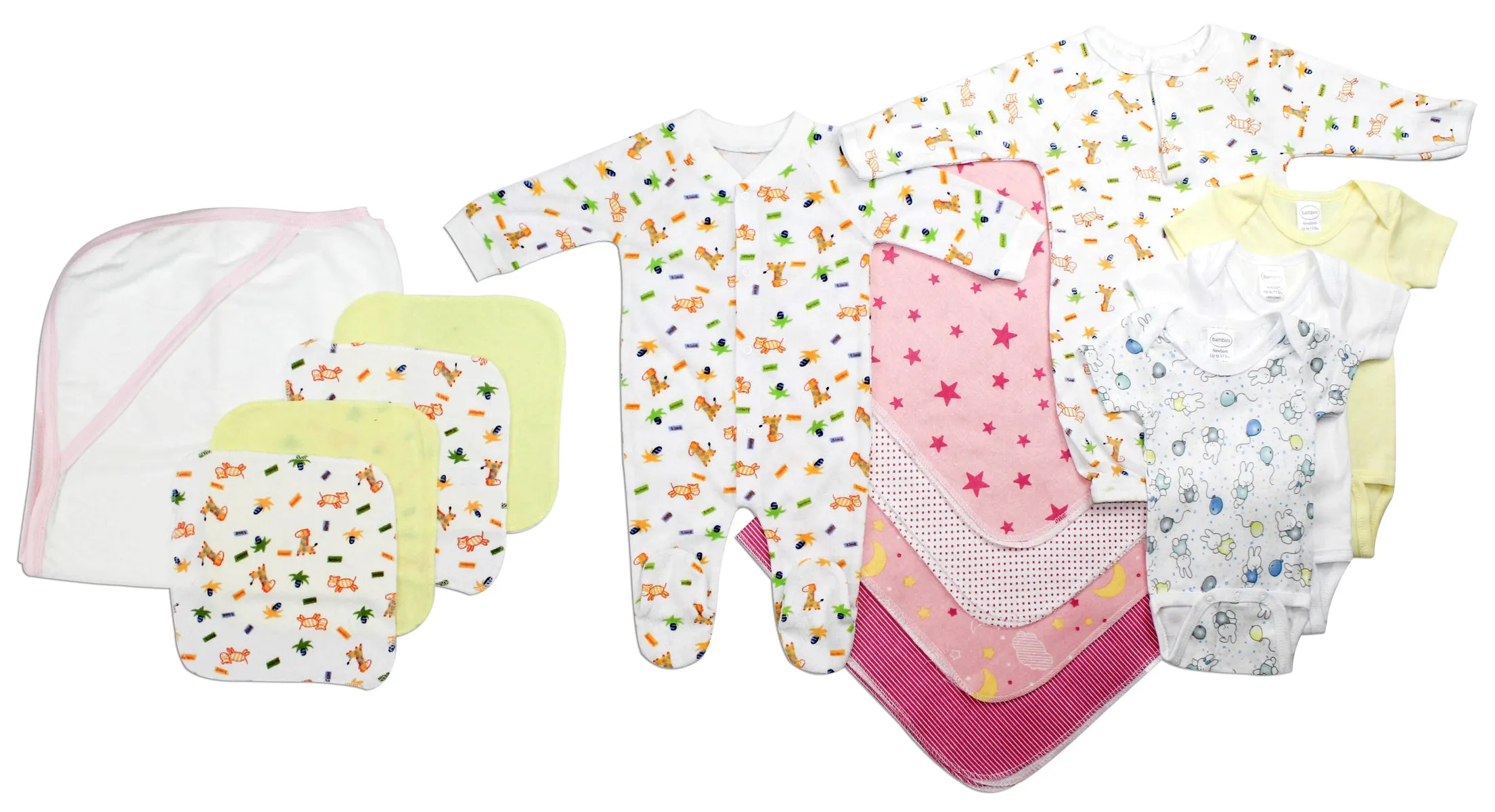 Newborn Baby Girls 14 Pc Layette Baby Shower Gift Set LS_0037