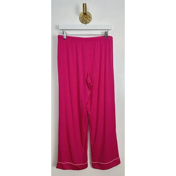 NORDSTROM Moonlight Eco Crop Pajamas in Pink Carmine Size Small