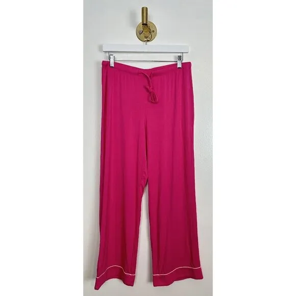 NORDSTROM Moonlight Eco Crop Pajamas in Pink Carmine Size Small