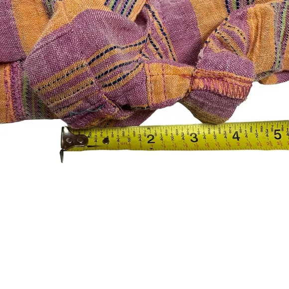 NWOT Free People Barbados Blooms Shorts in purple/orange stripe