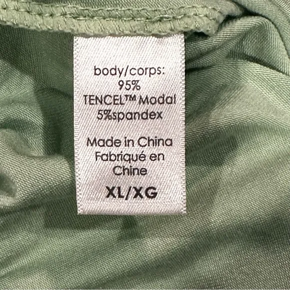 NWT‎ Anthropologie Eberjey Gisele Ruffled Cami Short Set Green Vert Pistachio XL