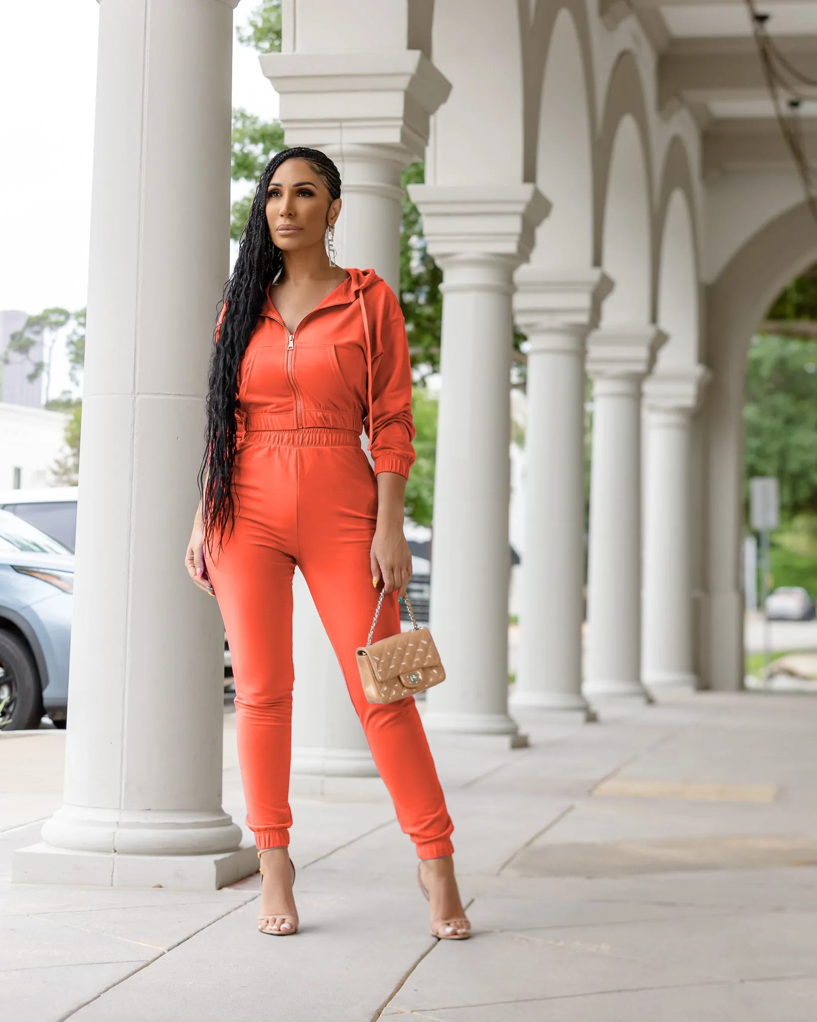 Nyala (Tomato Red Jogger Set)