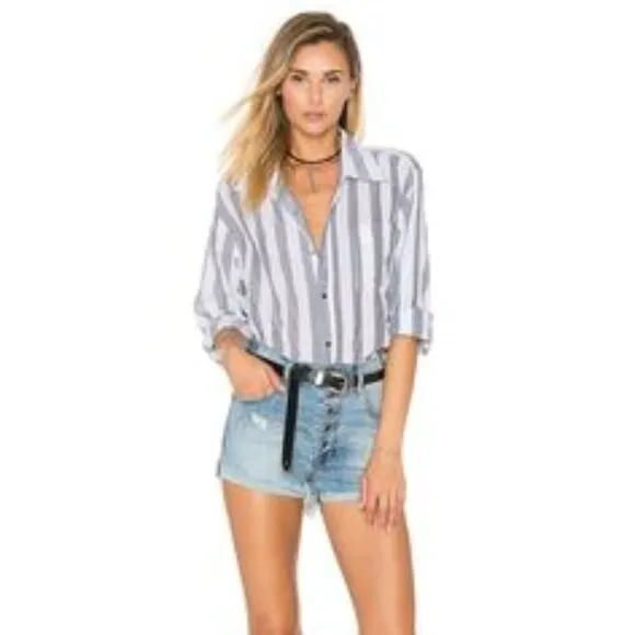One Teaspoon Womens Blue Fox Harlets Denim Shorts Size 28