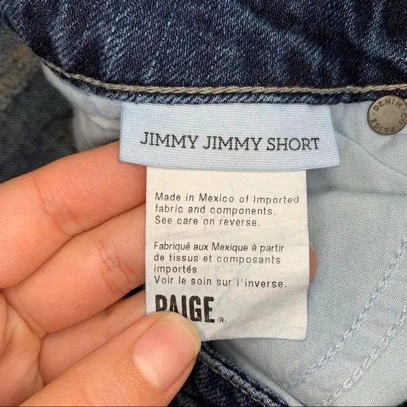 Paige Jimmy Jimmy Rolled Cuffed Shorts Size 26