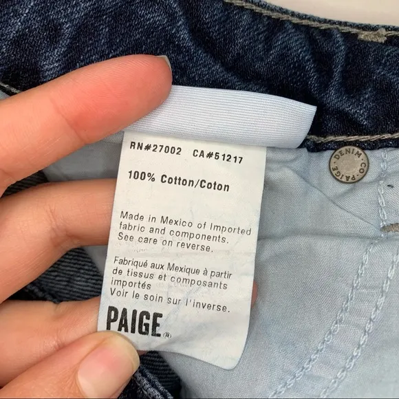 Paige Jimmy Jimmy Rolled Cuffed Shorts Size 26