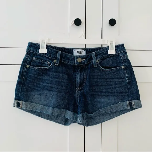Paige Jimmy Jimmy Rolled Cuffed Shorts Size 26