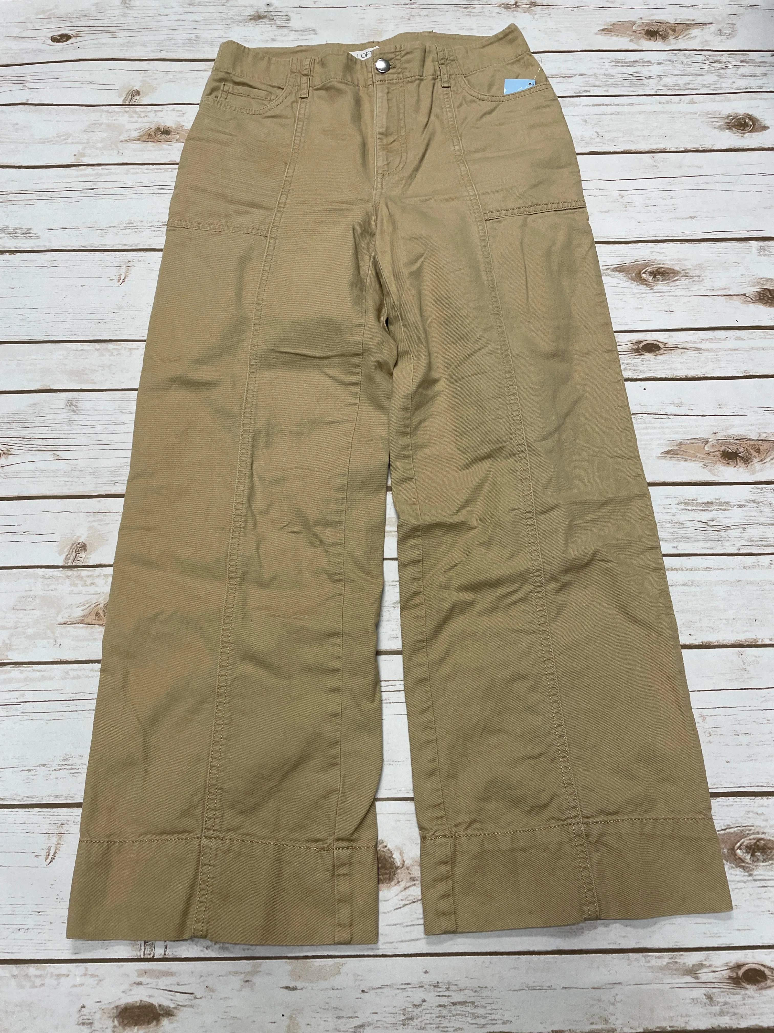 Pants Cropped By Loft In Beige, Size: 4p