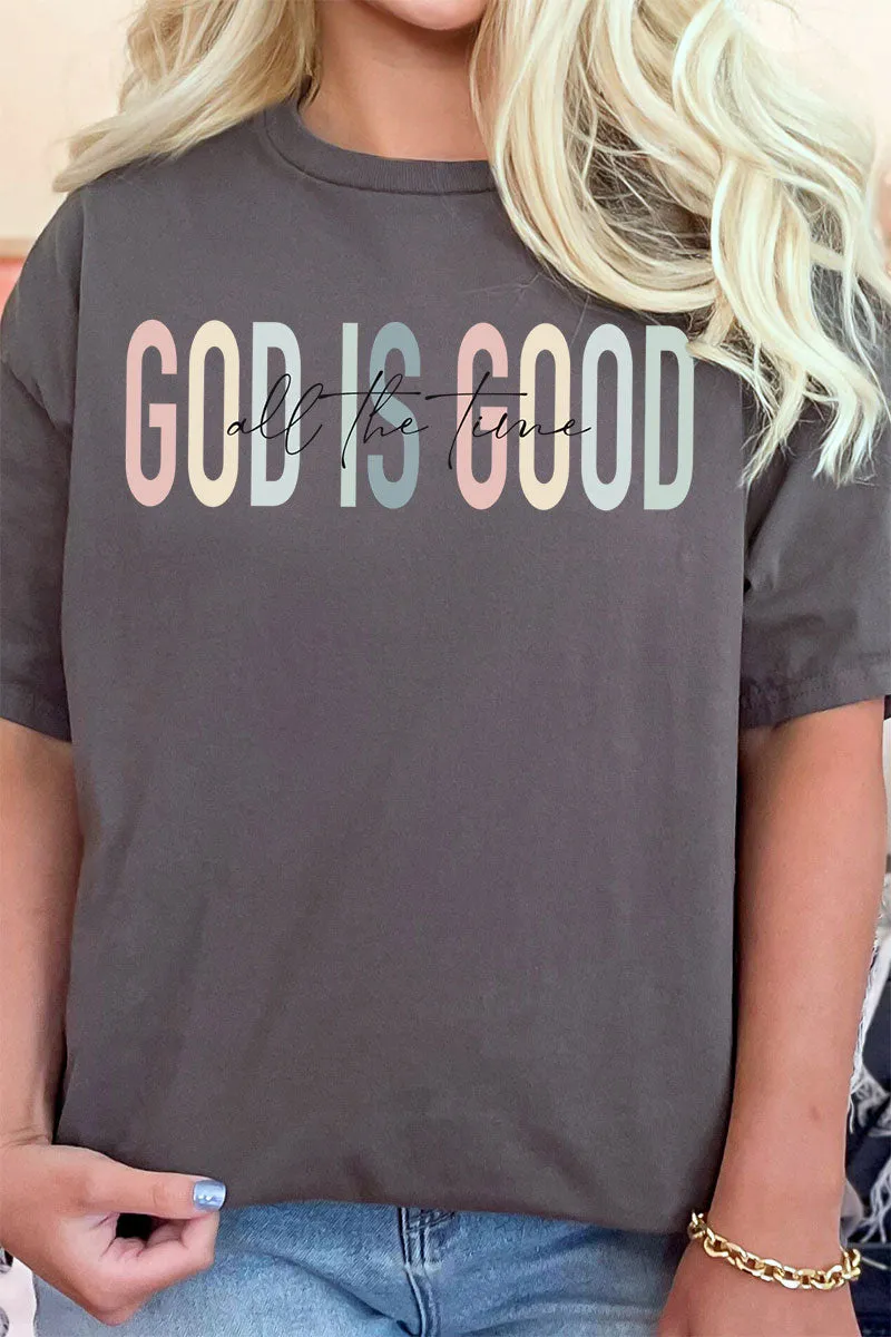 Pastel God Is Good All The Time Short Sleeve Relaxed Fit T-Shirt