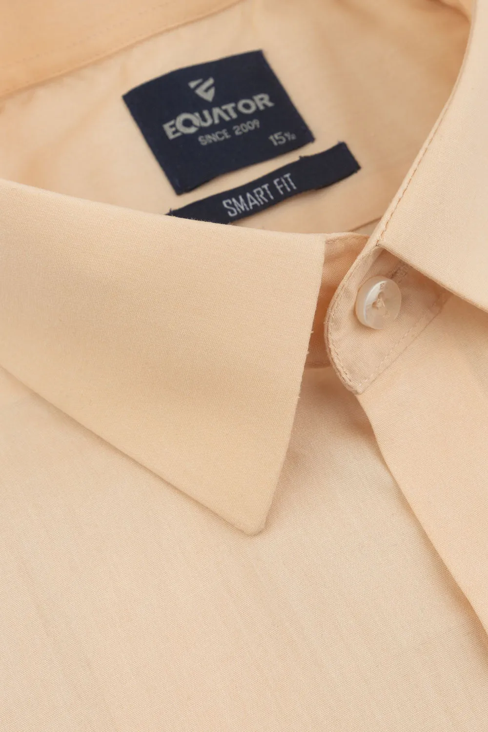 Peach Cotton Formal Shirt