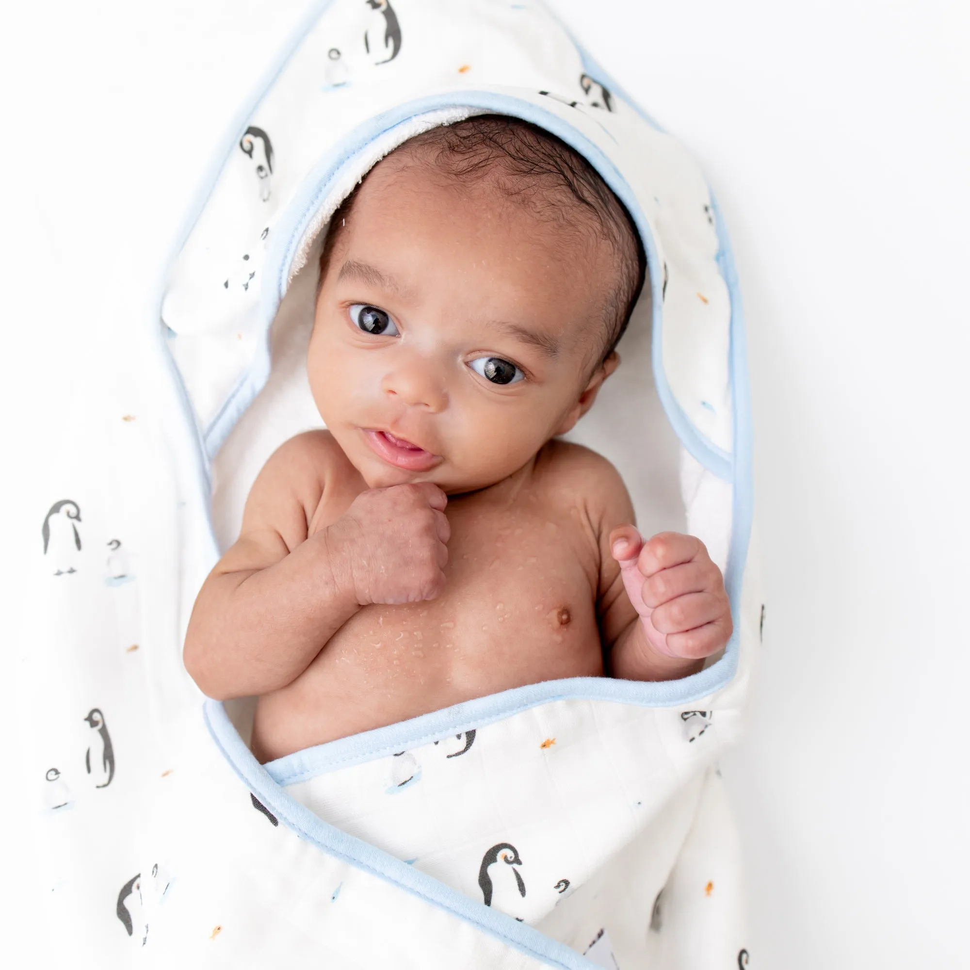 Penguin Hooded Towel Set