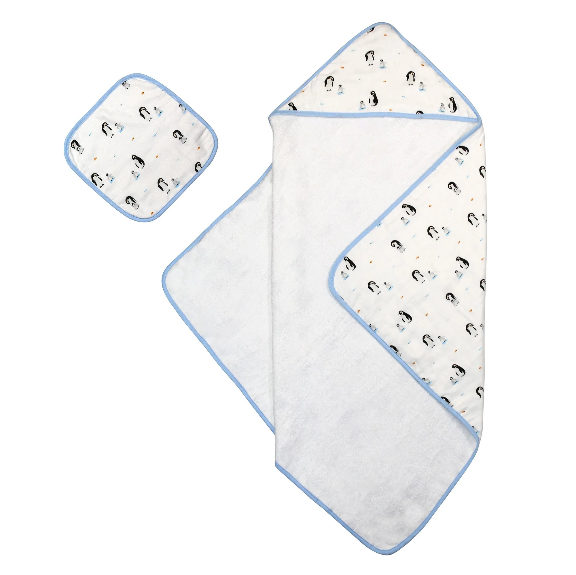 Penguin Hooded Towel Set