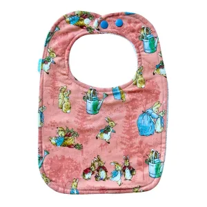 Peter Rabbit Peach Feeding Bib