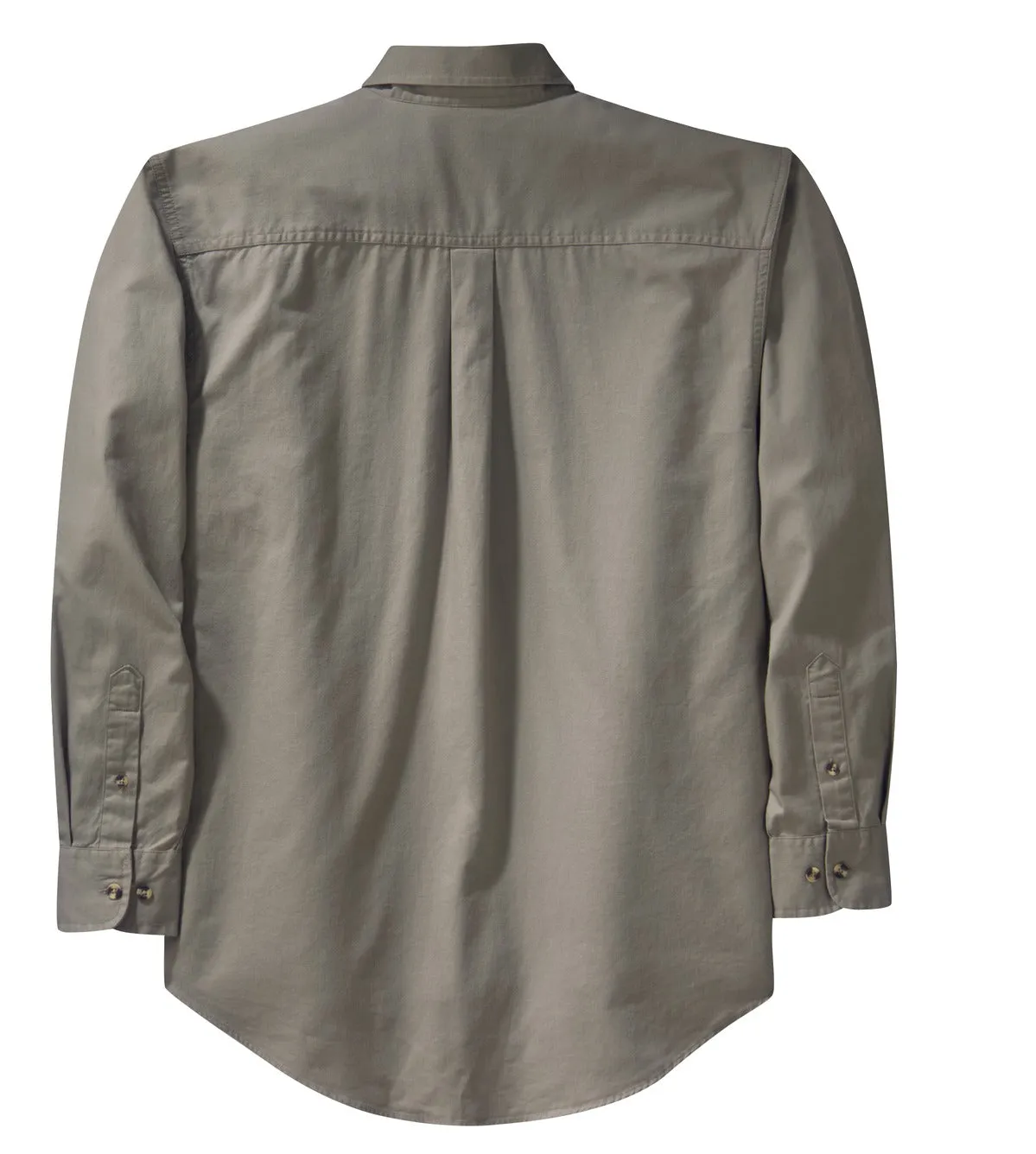 Port Authority Long Sleeve Twill Shirt.  S600T Khaki