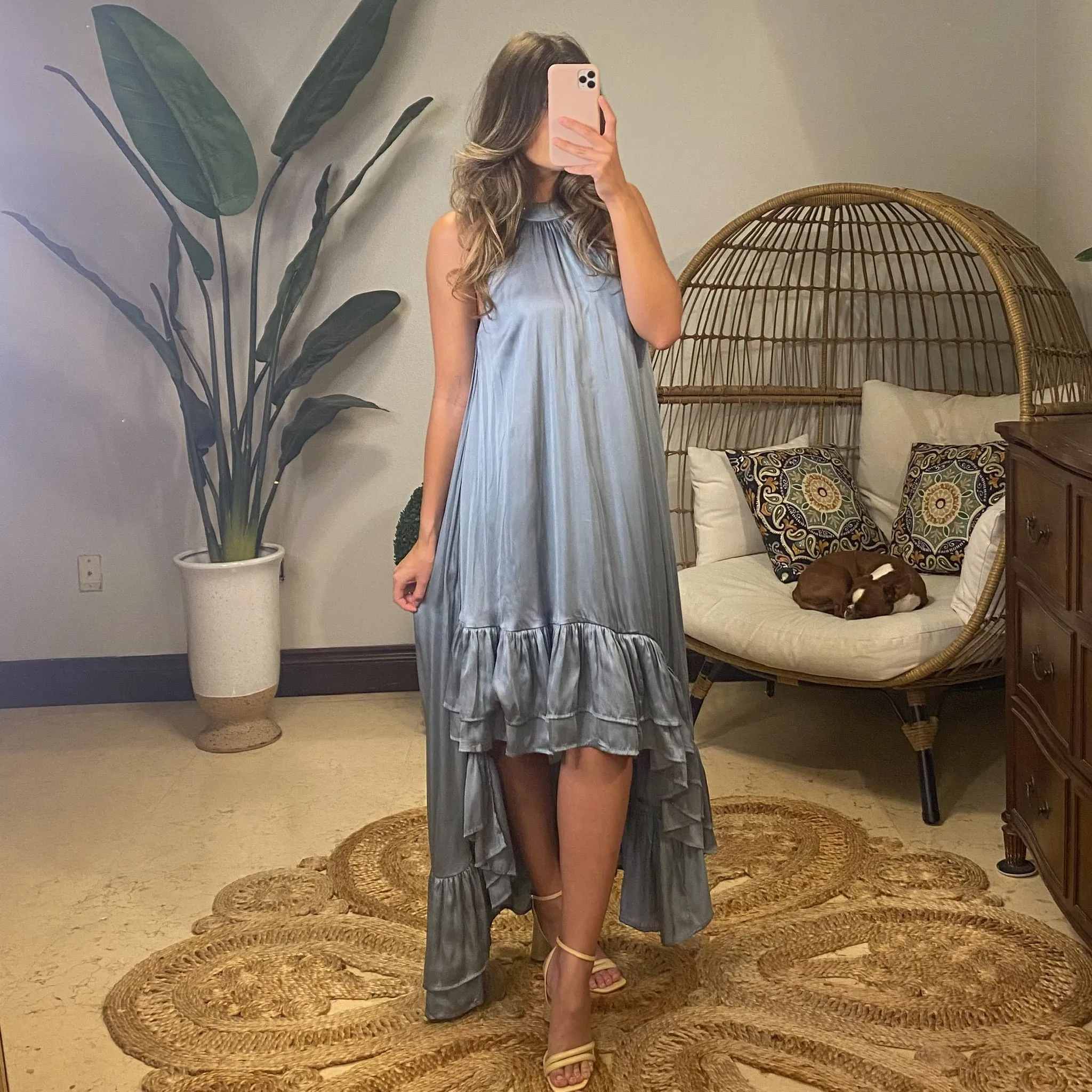 Raffles Dress-Blue
