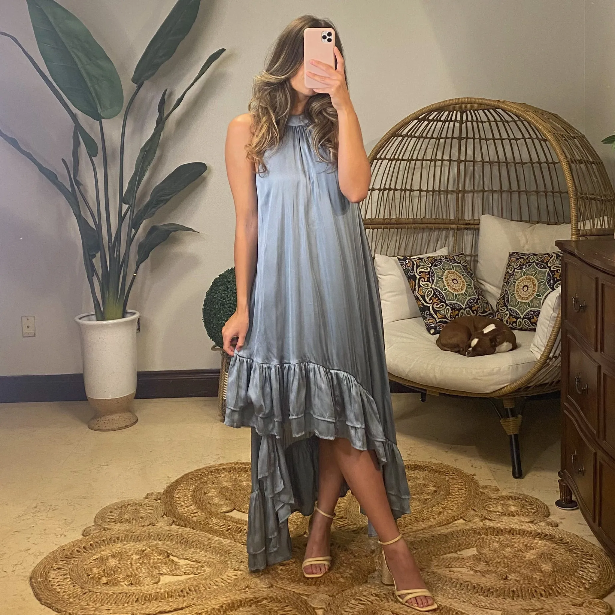Raffles Dress-Blue