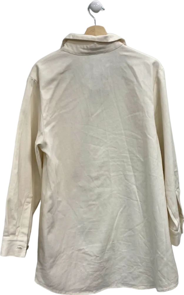 Rdalamal Cream Embroidered Shirt UK L
