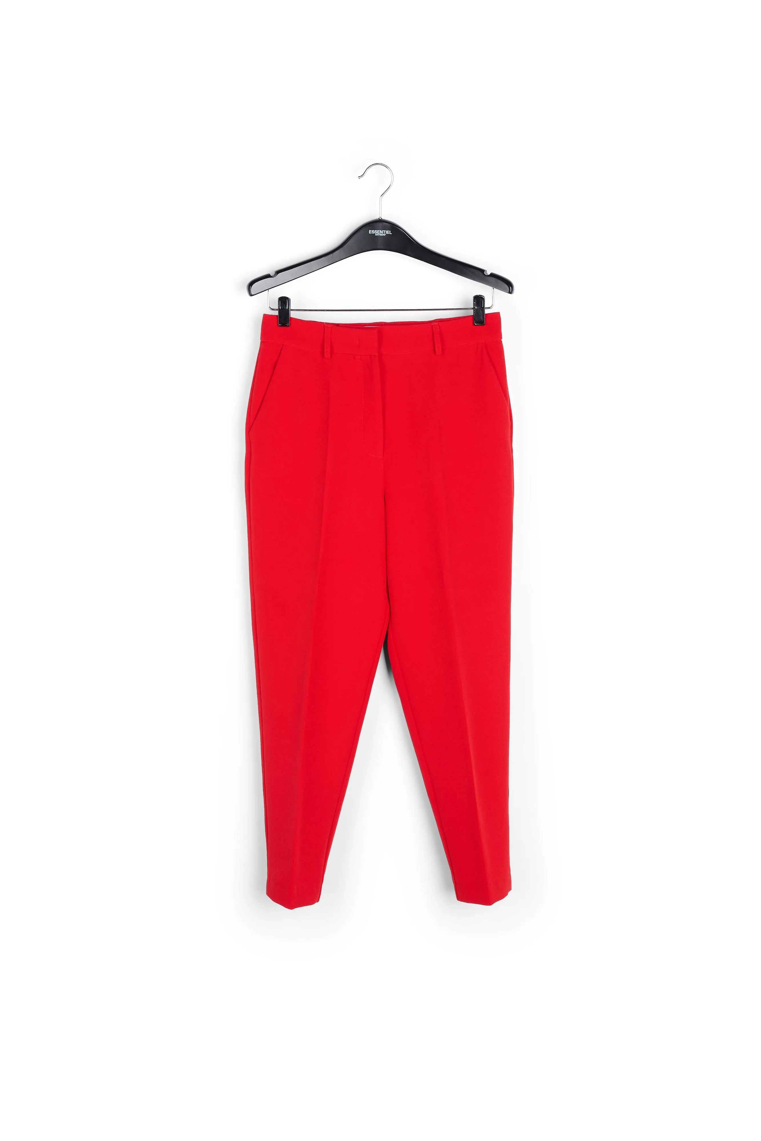 Red tapered pants