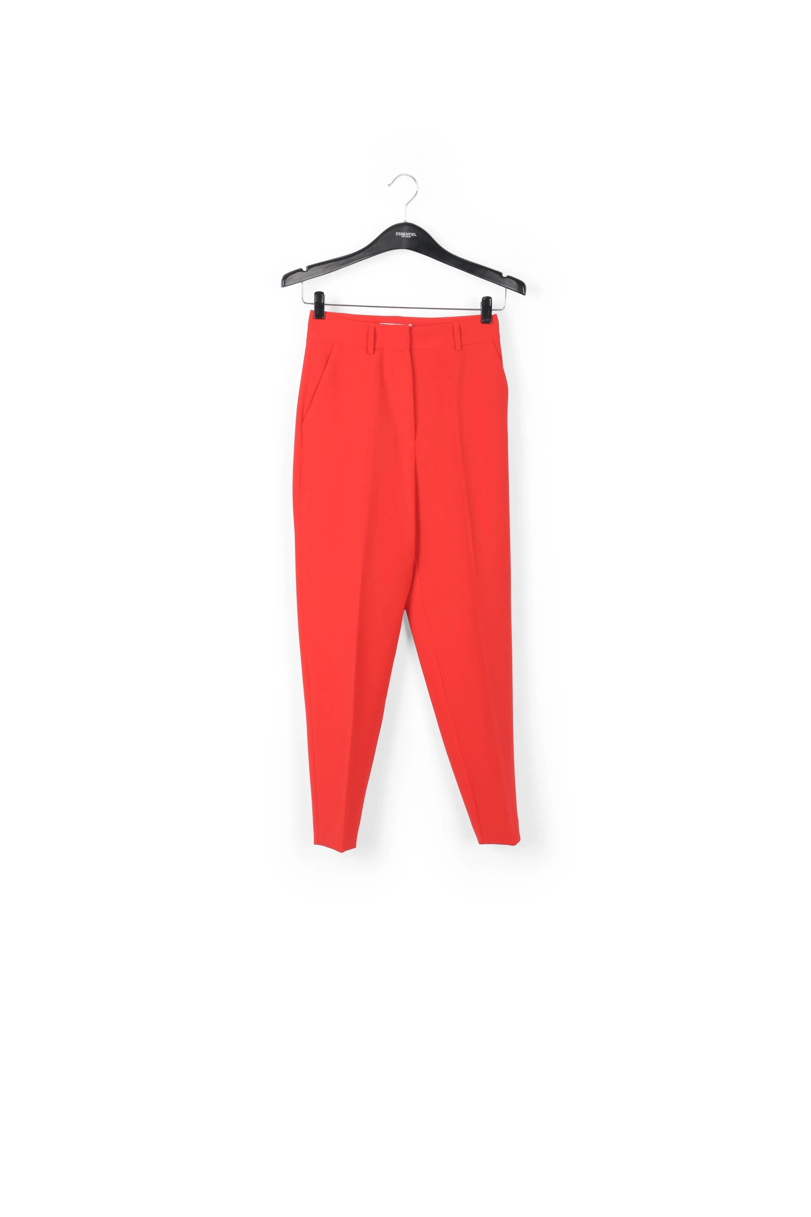 Red tapered pants