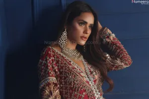 Red Wedding Dress Pakistani Designer Attire #BN776