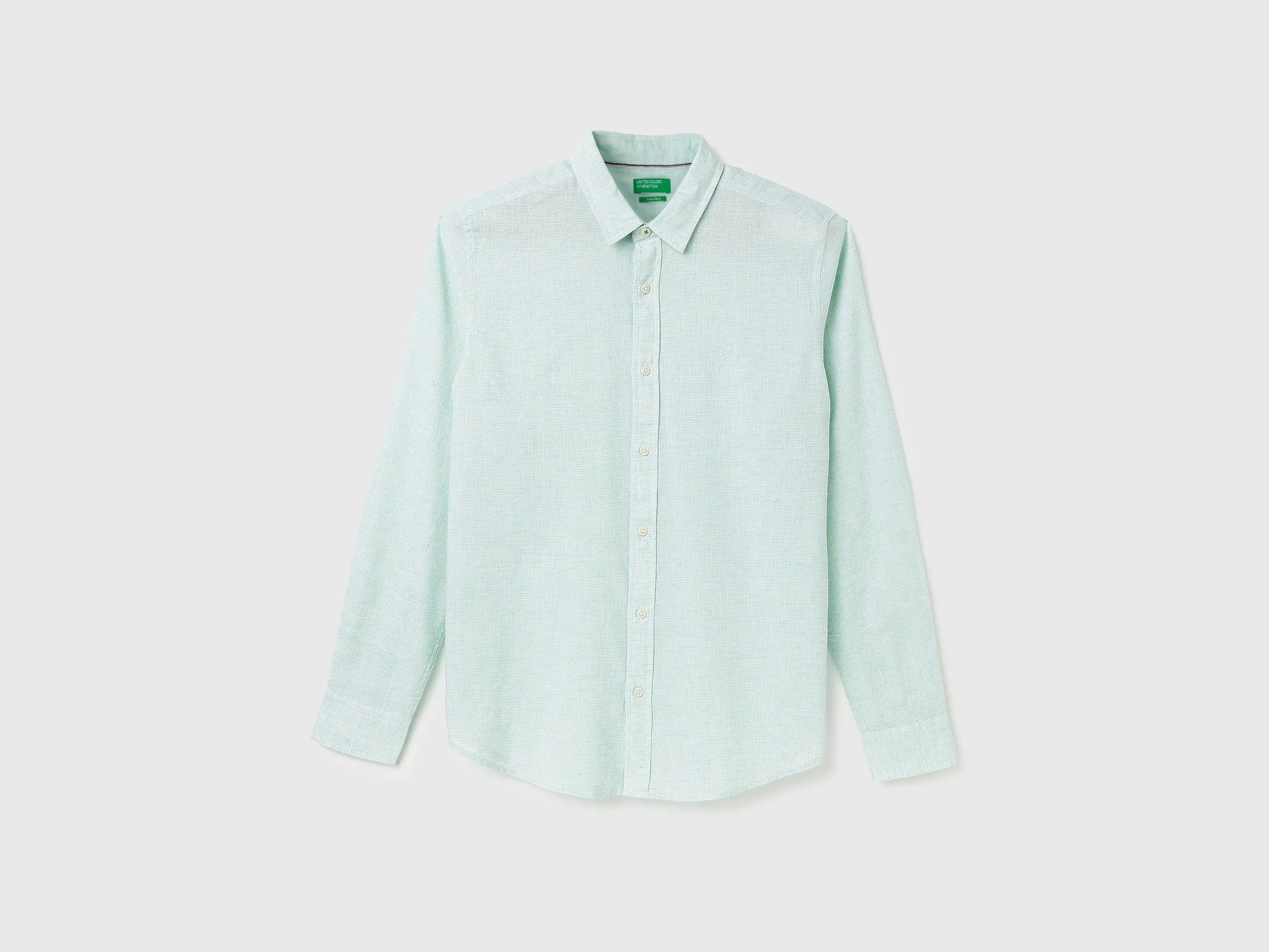 Regular Fit Spread Collar Checkered Shirts
