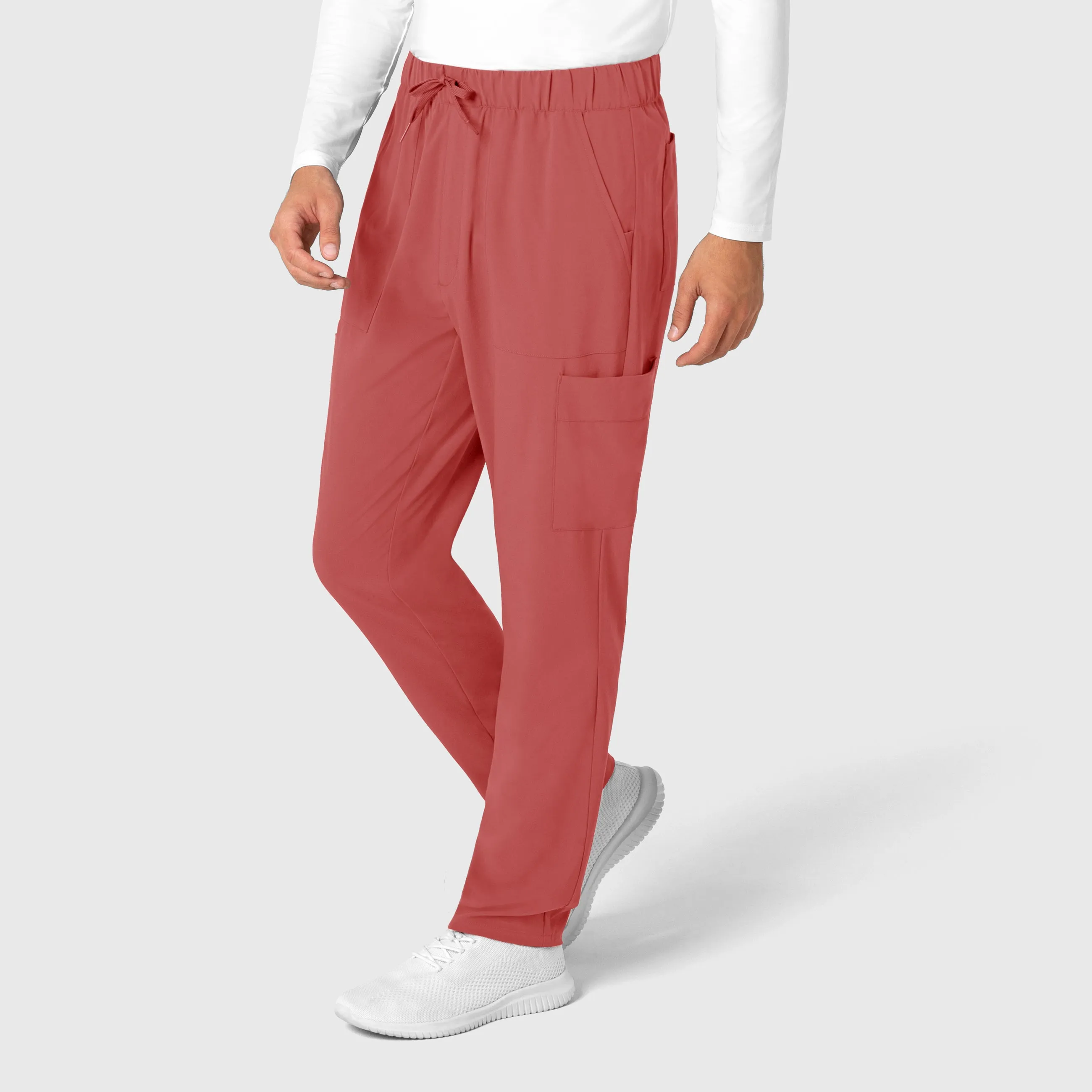RENEW 5834 Men's Tapered Scrub Pants Mineral Red