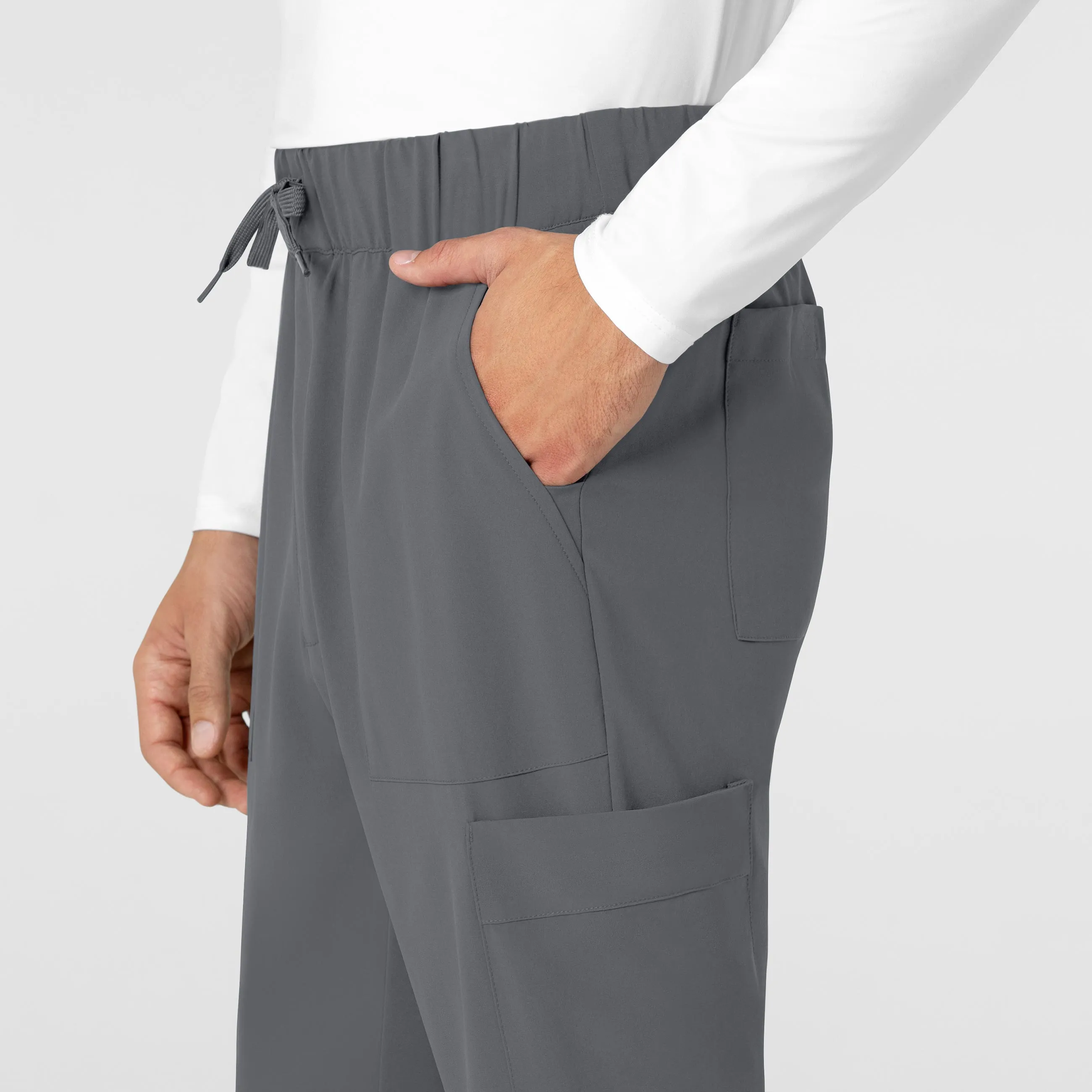 RENEW 5834 Men's Tapered Scrub Pants Pewter