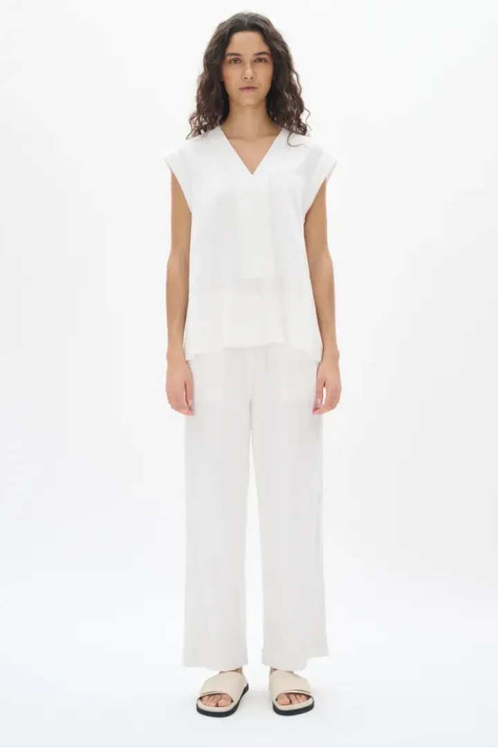 Rimone Linen Cropped Pant