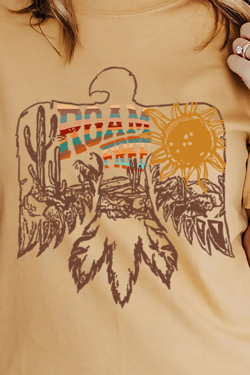 Roam Free Desert Thunderbird Short Sleeve Relaxed Fit T-Shirt