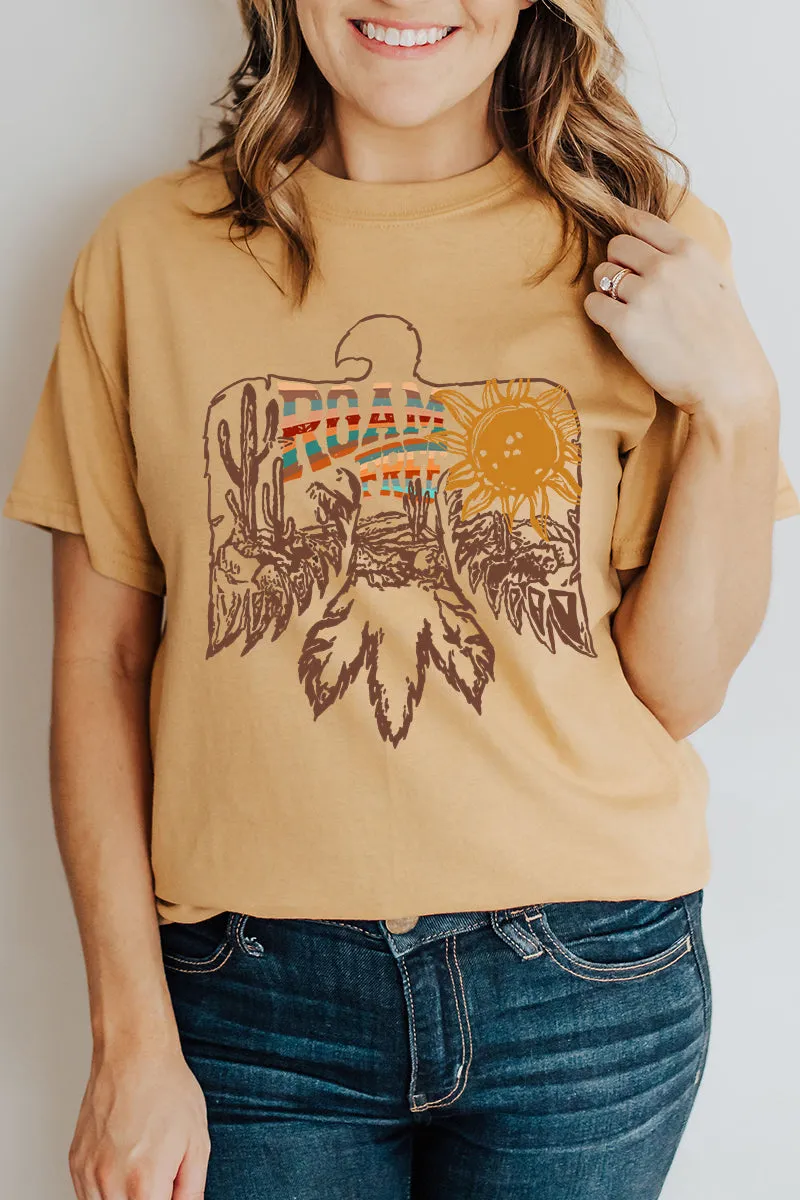 Roam Free Desert Thunderbird Short Sleeve Relaxed Fit T-Shirt