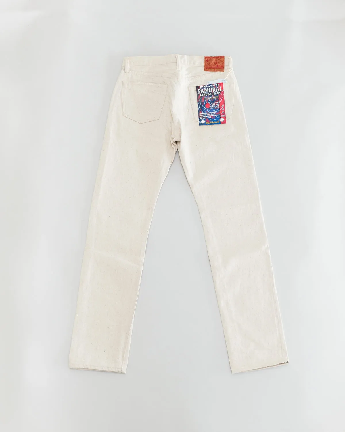 S710SC-KI - 18oz Ecru Selvedge Jeans - Slim Tapered