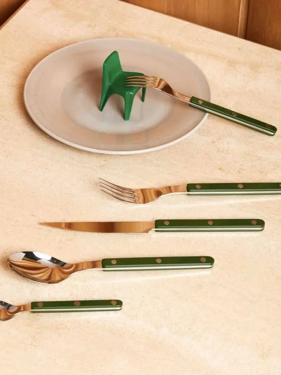 Set Of 10 Pcs French Dopamine Cutlery Flatware - Bistrot Style