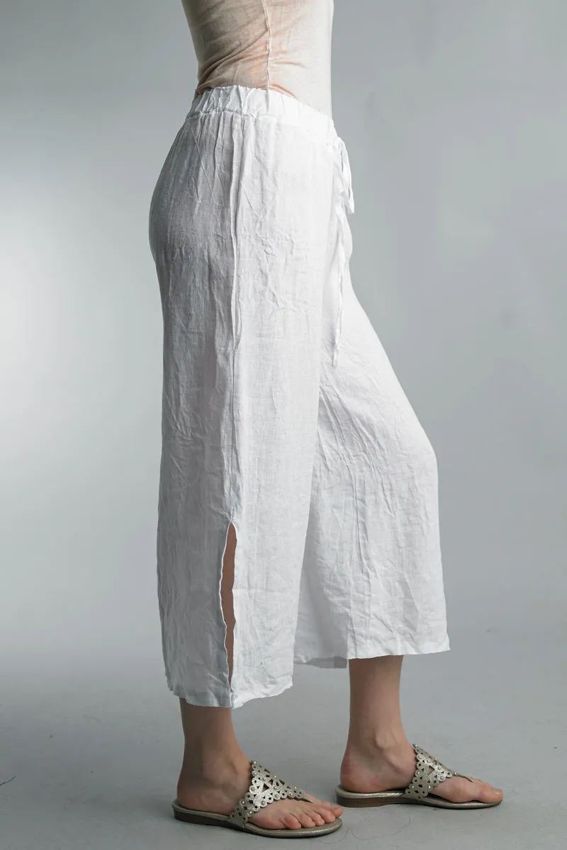 Side Slit Cropped Pant