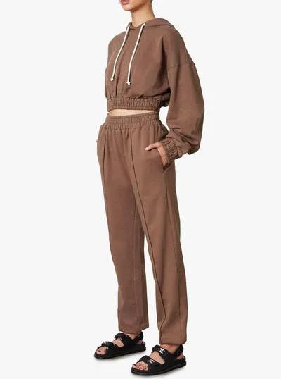 Smocked French Terry Jogger