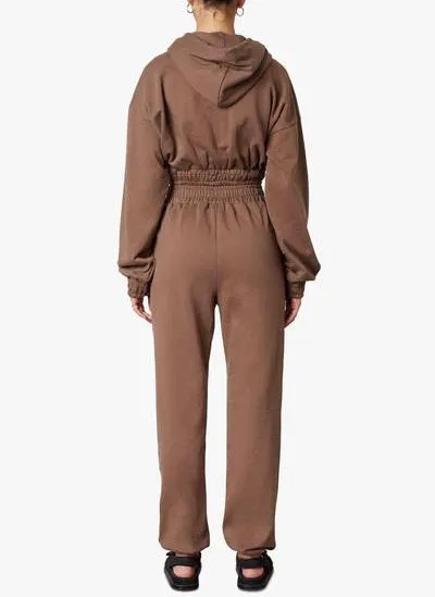 Smocked French Terry Jogger