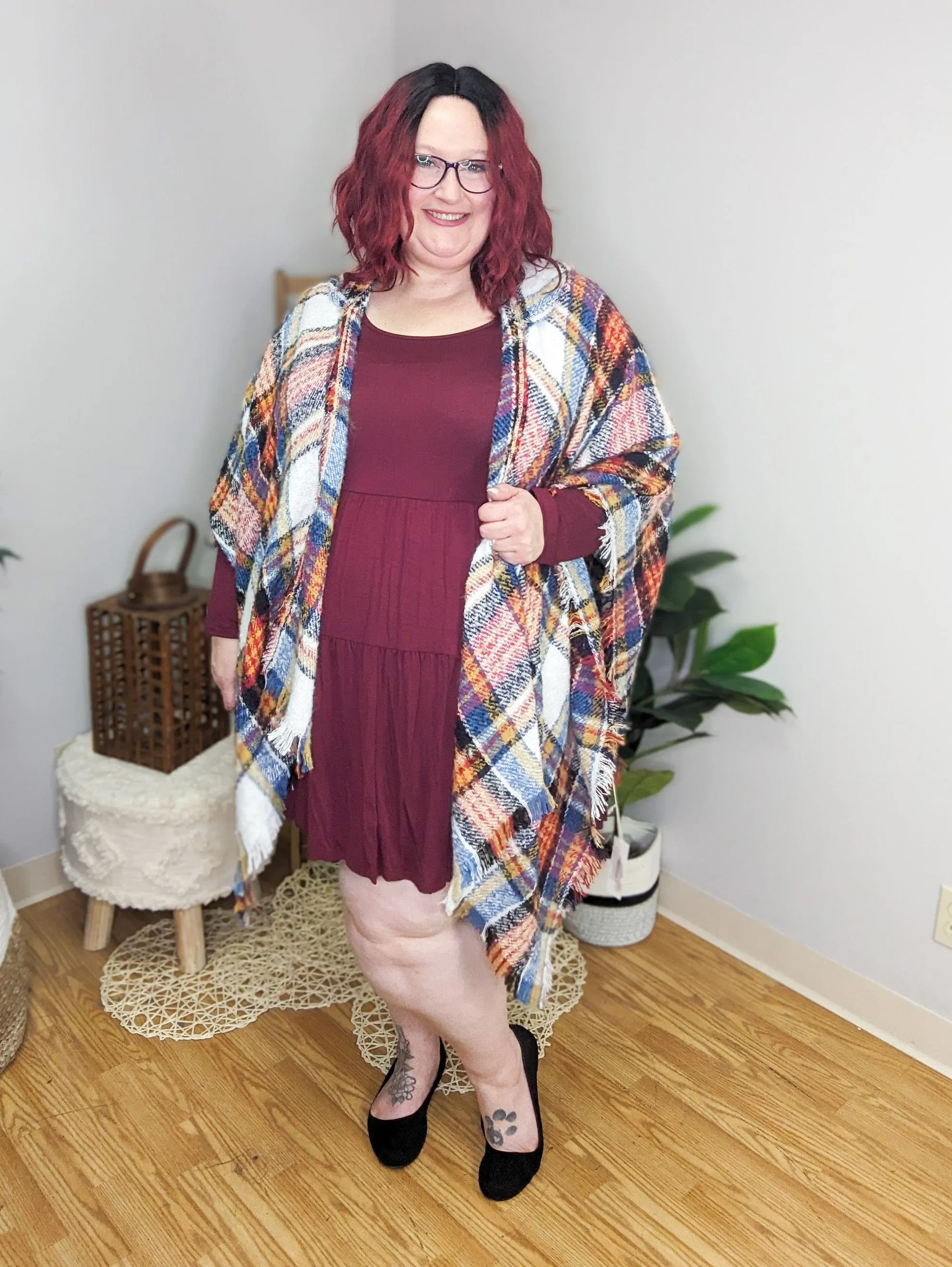 Sonia Solid Tiered Long Sleeve Dress (4 colors)