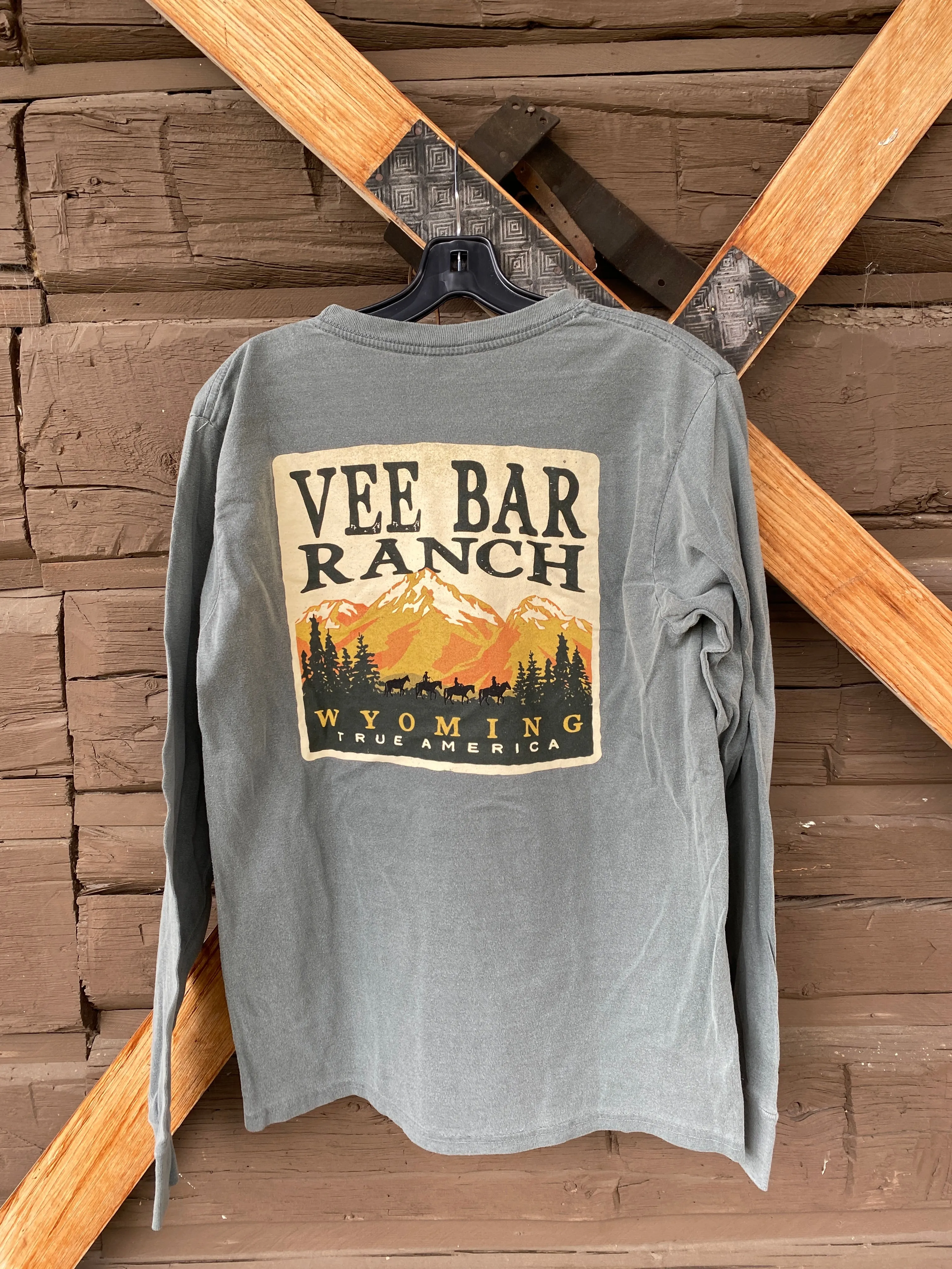 Squalid Vee Bar Ranch LONG SLEEVE Tee