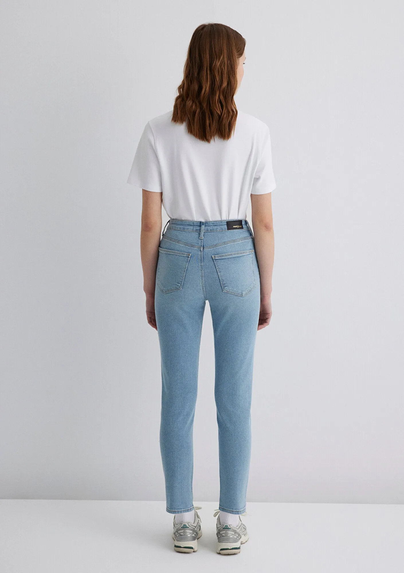 Star Bleached Used Gold Shape Jean Pants
