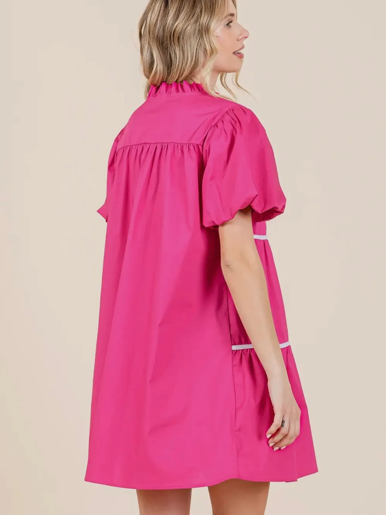 Steal Your Love Dress: Fuchsia