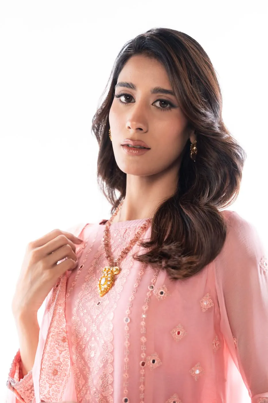 Stitched - 3 Pc Chiffon Outfit