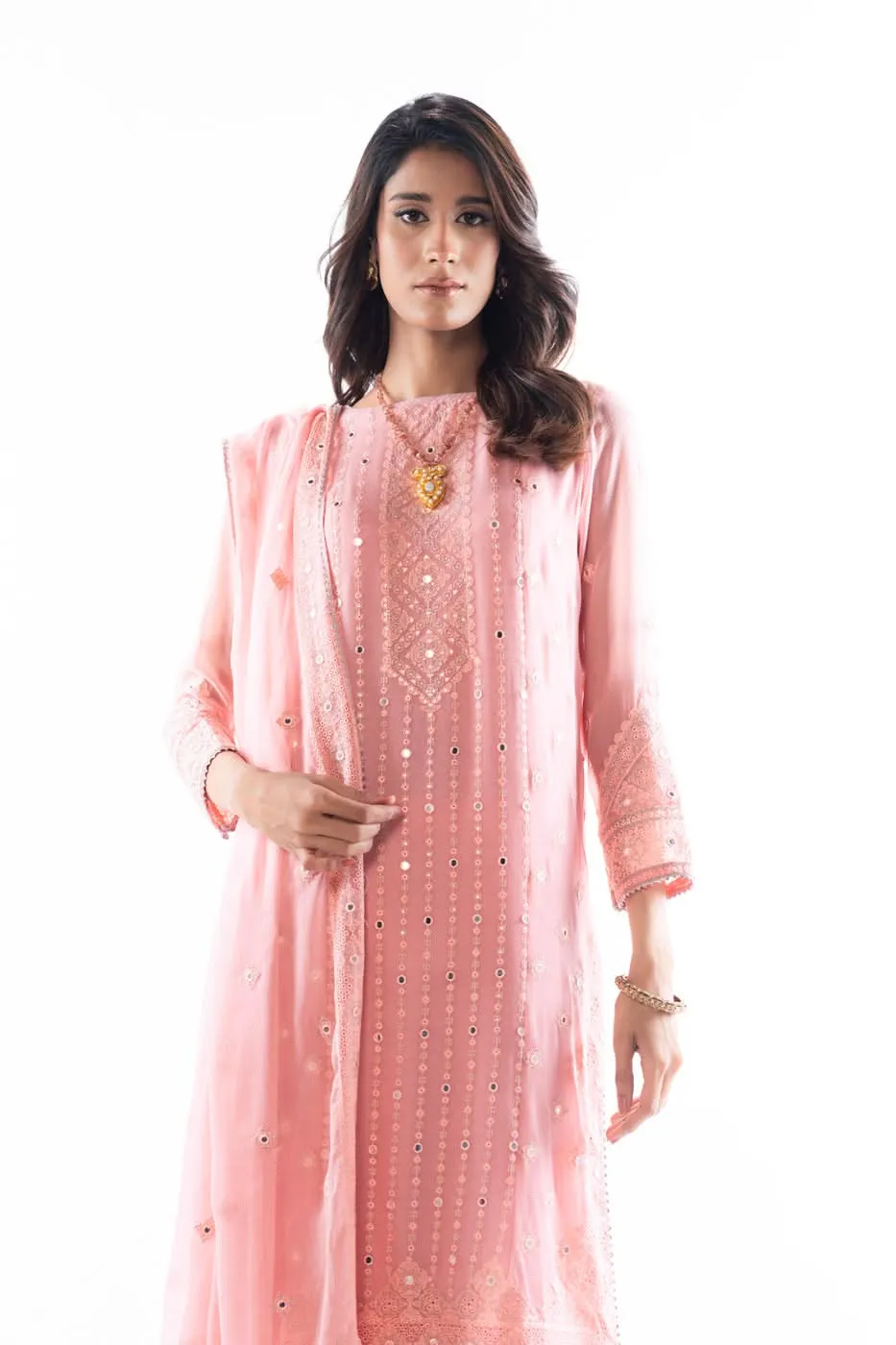 Stitched - 3 Pc Chiffon Outfit
