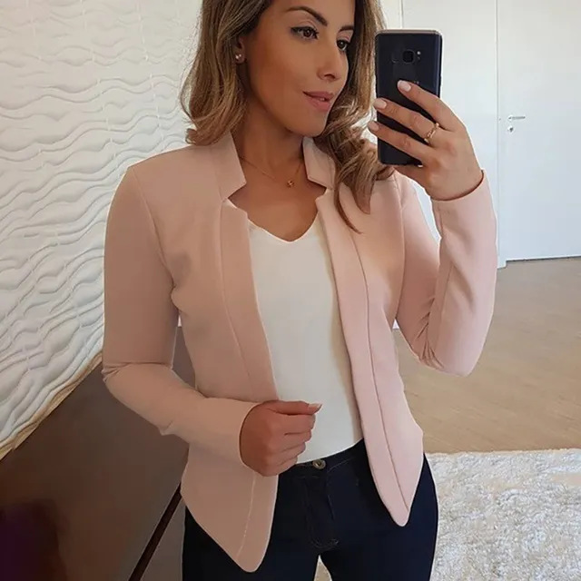 Summer Women Blazer Long Sleeve Open Stitch OL Coats