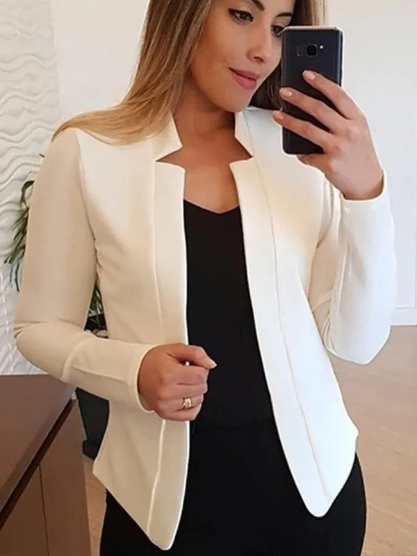 Summer Women Blazer Long Sleeve Open Stitch OL Coats