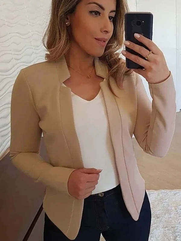 Summer Women Blazer Long Sleeve Open Stitch OL Coats
