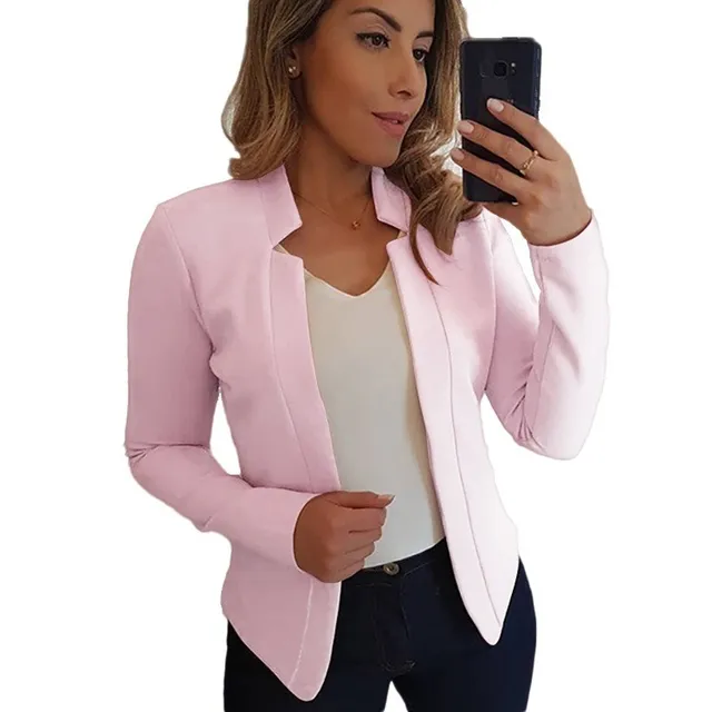 Summer Women Blazer Long Sleeve Open Stitch OL Coats