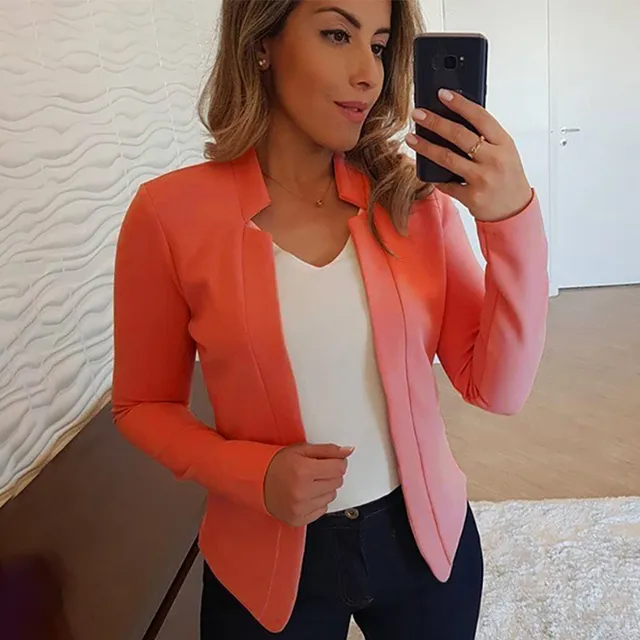 Summer Women Blazer Long Sleeve Open Stitch OL Coats